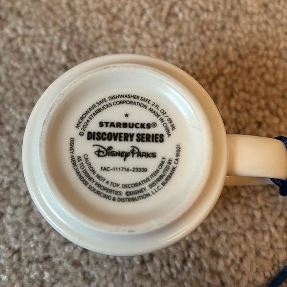 Starbucks didney discovery series magic kingdom mini mug ornament nwt - Picture 5 of 5